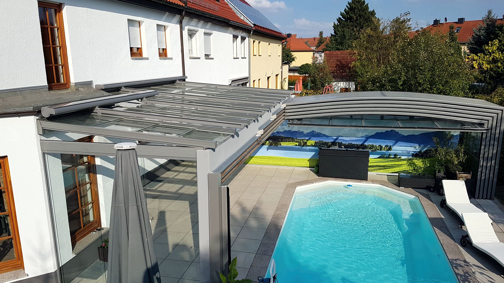 Glasschiebedach im Sonderbau
